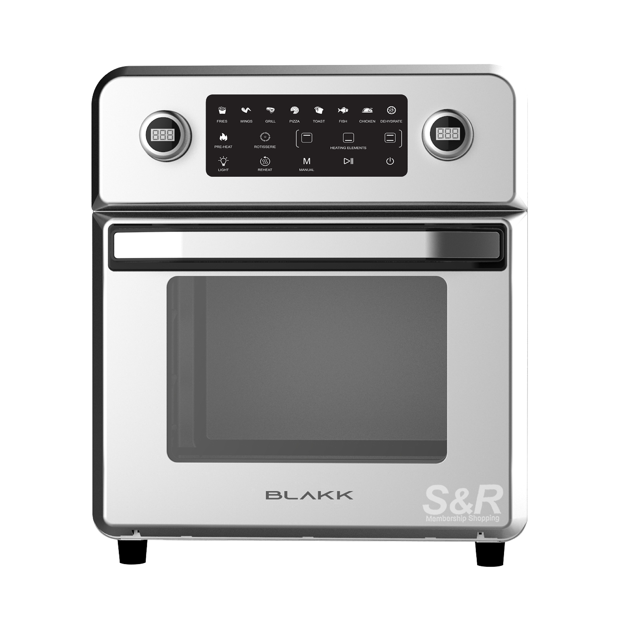 Blakk Double Tray Air Fryer MAAF-520SS 1pc Blakk Double Tray Air Fryer MAAF-520SS 1pc